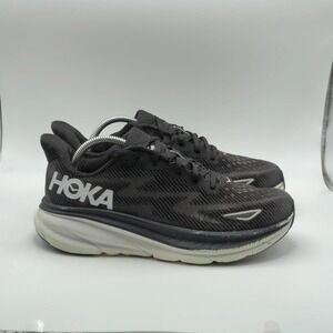Hoka One One Clifton 9 Shoes Womens Size 10 Black Mesh Running Sneakers 1127896